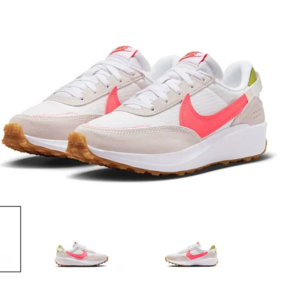 nike women waffle debut white hot punch bright cactus size 7 NWOT